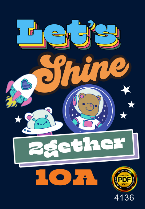 logo in áo Let's Shine 2gether 10A
