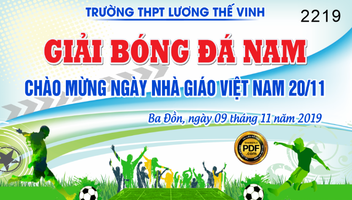 Giải bóng đá nam chào mừng ngày nhà giáo Việt Nam