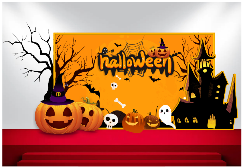 Market trang trí Lễ hội Halloween vector file corel #4