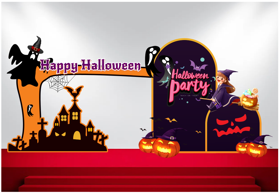 Market trang trí Lễ hội Halloween vector file corel #5