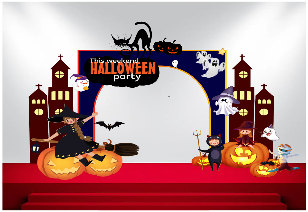 Market trang trí Lễ hội Halloween vector file corel #6