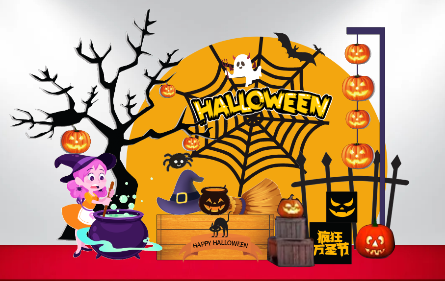 Market trang trí Lễ hội Halloween vector file corel #8