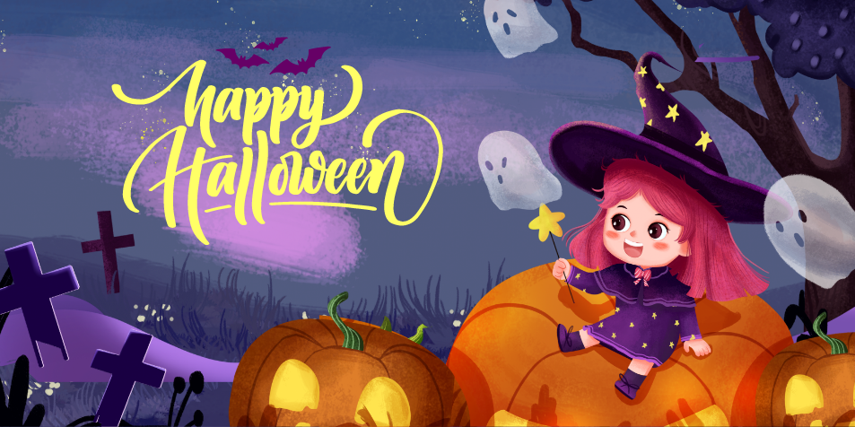 Market trang trí Lễ hội Halloween vector file corel #9