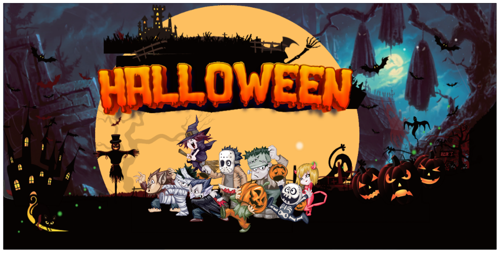 Market trang trí Lễ hội Halloween vector file corel #12