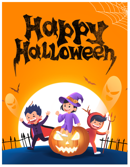 Market trang trí Lễ hội Halloween vector file corel #14