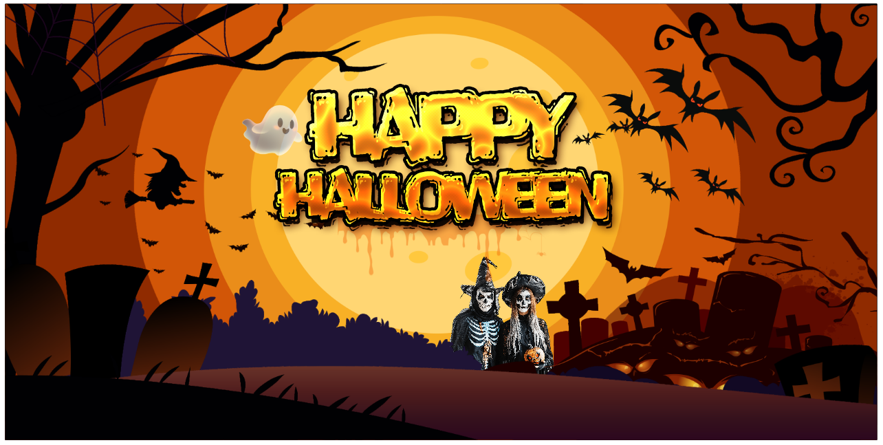 Market trang trí Lễ hội Halloween vector file corel #19