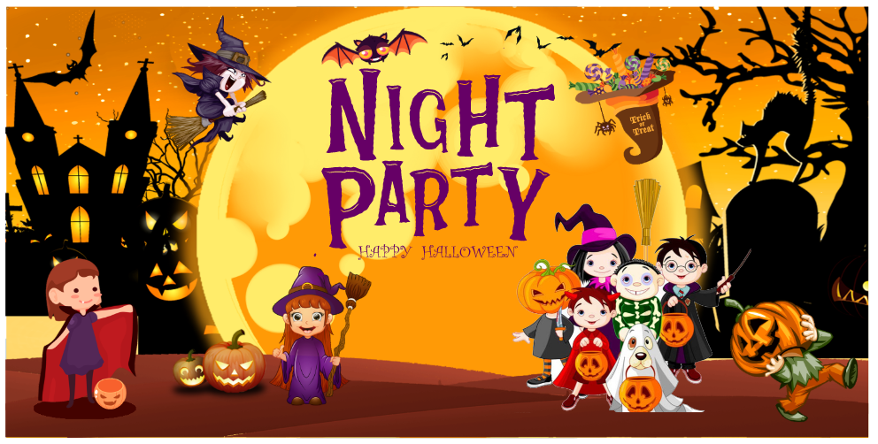 Market trang trí Lễ hội Halloween vector file corel #22