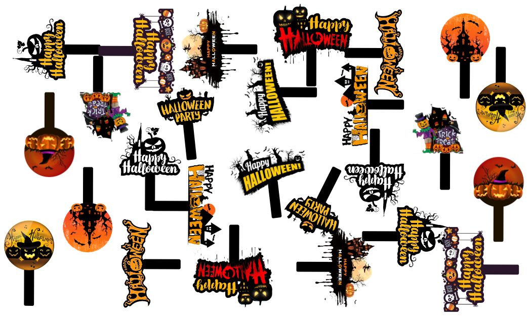 Market trang trí Lễ hội Halloween vector file corel #24