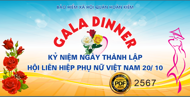 Gala dinner kỷ niệm ngày thành lập hội LHPN Việt Nam
