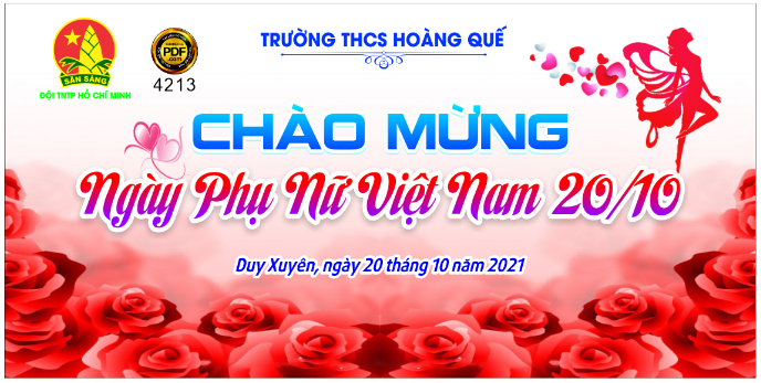 chào mừng ngày phụ nữ Việt Nam nền hoa hồng