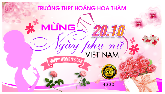 Trường THPT mừng 20/10 ngày phụ nữ Việt Nam