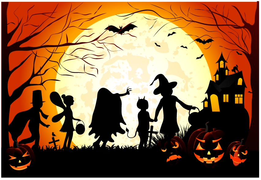 Market trang trí Lễ hội Halloween vector file corel #29