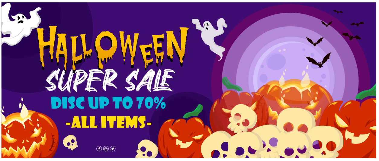 Market trang trí Lễ hội Halloween vector file corel #38