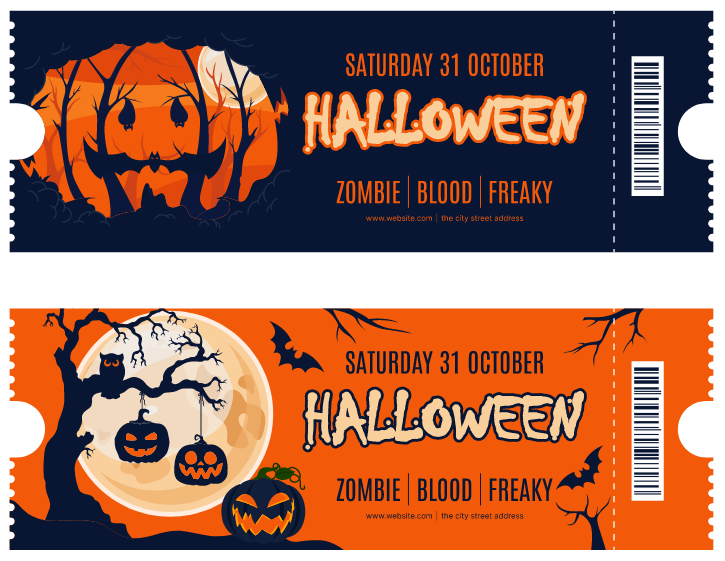 Market trang trí Lễ hội Halloween vector file corel #40