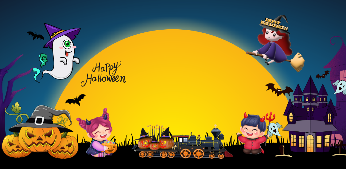 Market trang trí Lễ hội Halloween vector file corel #43