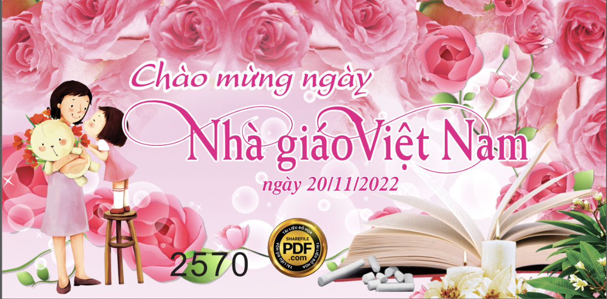 Chào mừng ngày nhà giáo Việt Nam 20/11/2022 file CorelDRAW
