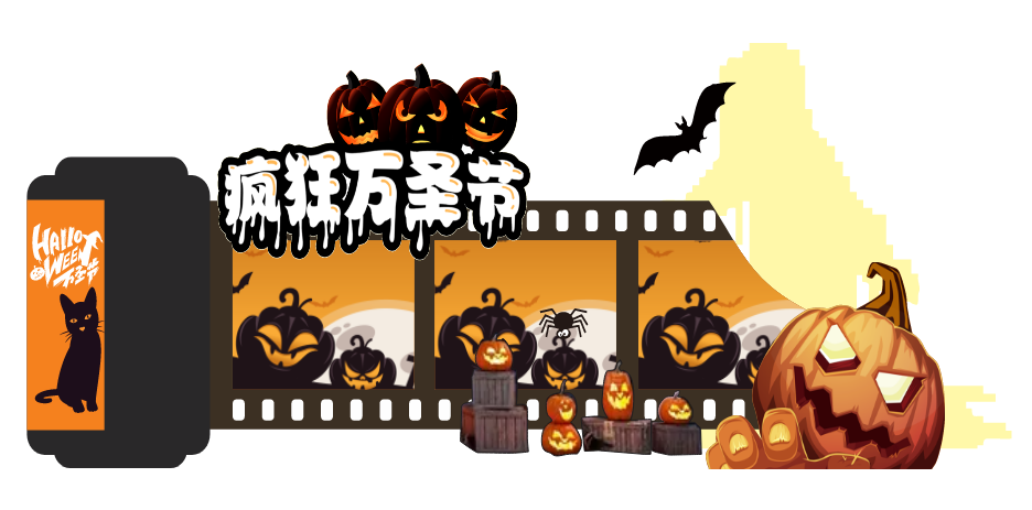 Market trang trí Lễ hội Halloween vector file corel #50