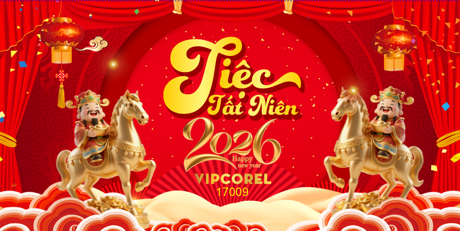 Backdrop Happy New Year 2026 file corel #16