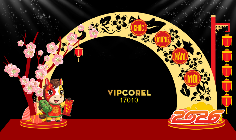 Backdrop Happy New Year 2026 file corel #17