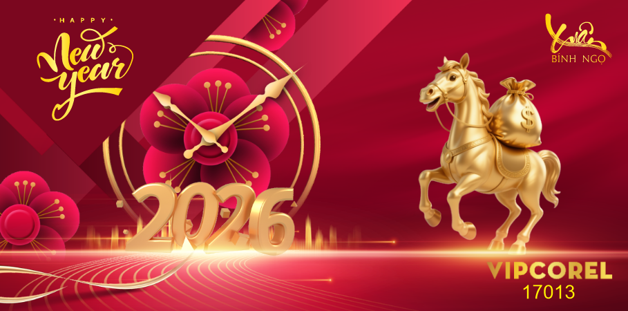 Backdrop Happy New Year 2026 file corel #20