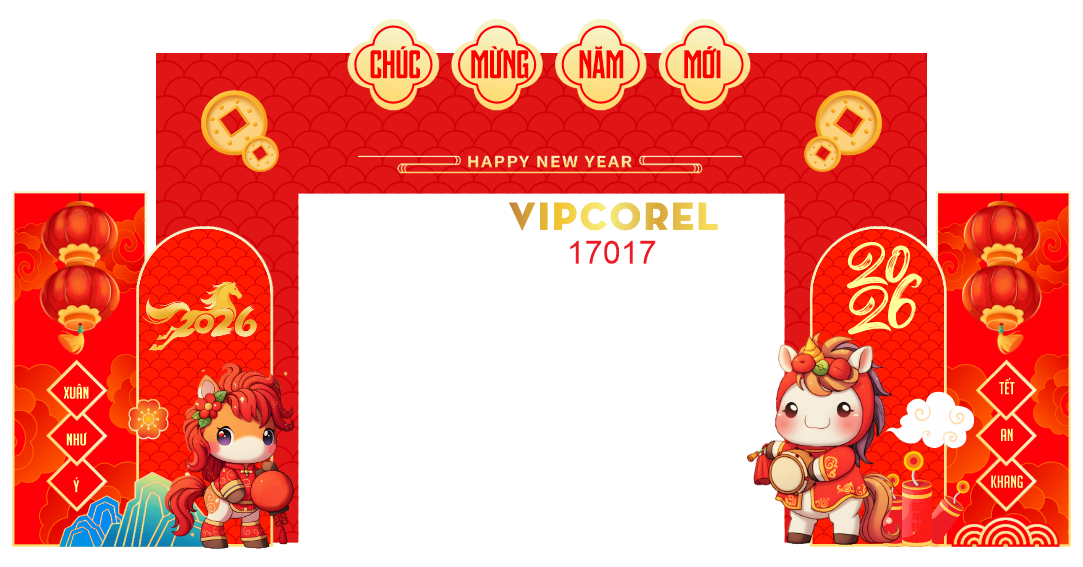 Backdrop Happy New Year 2026 file corel #24