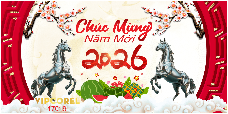 Backdrop Happy New Year 2026 file corel #26