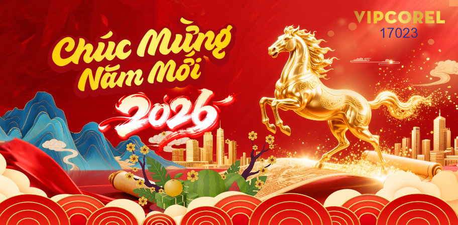 Backdrop Happy New Year 2026 file corel #30