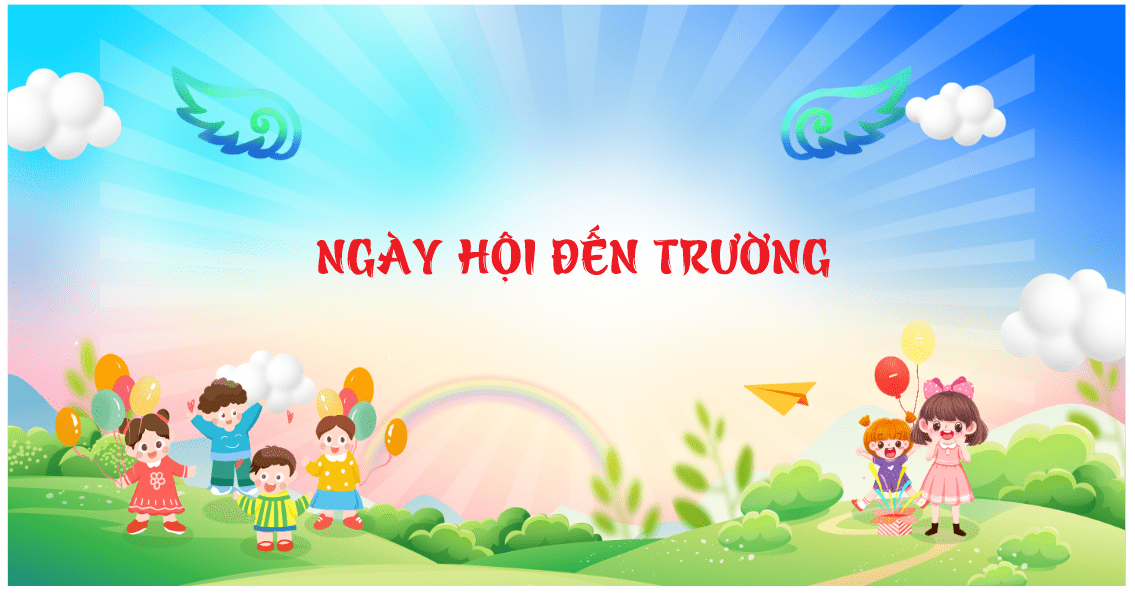 Background Ngày hội đến trường của bé #2