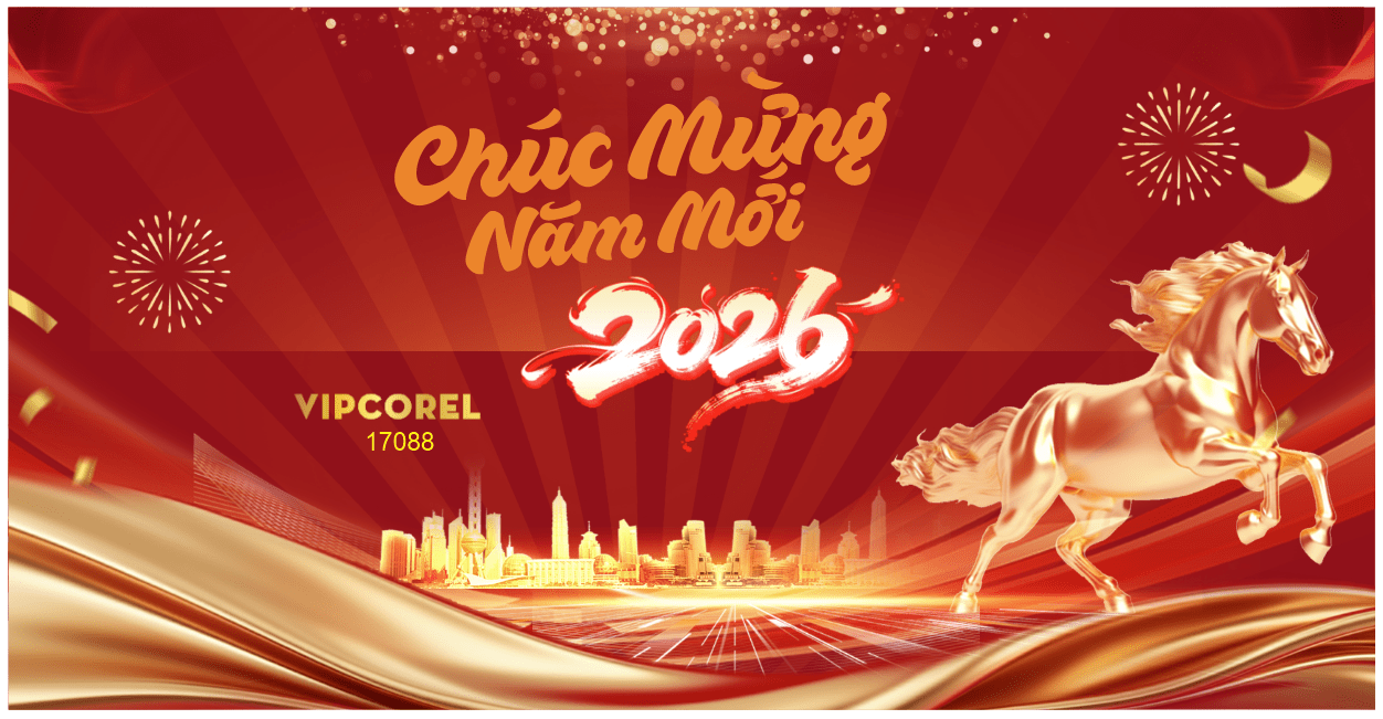Backdrop Happy New Year 2026 file corel #69