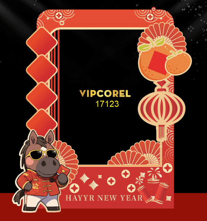 Backdrop Happy New Year 2026 file corel #103