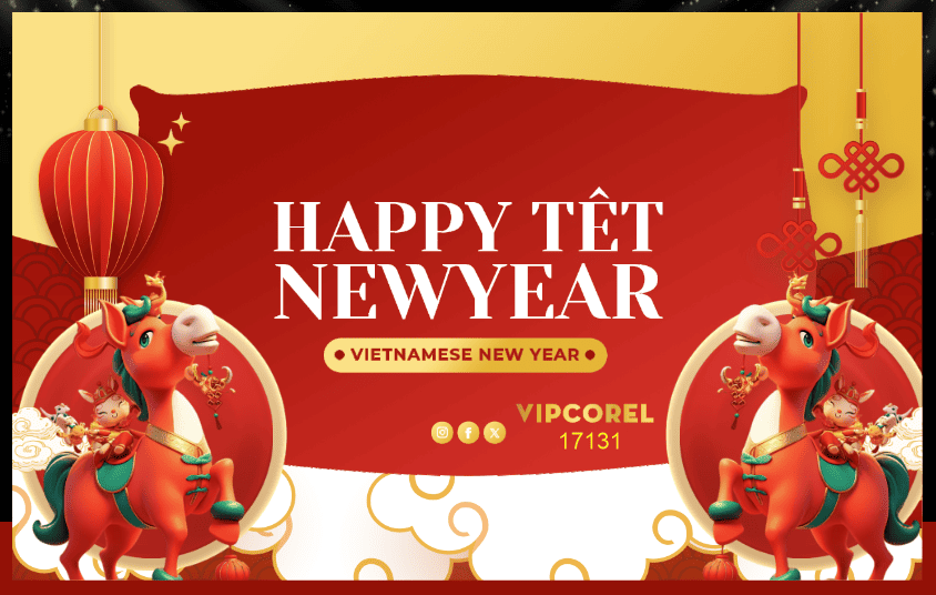 Backdrop Happy New Year 2026 file corel #111
