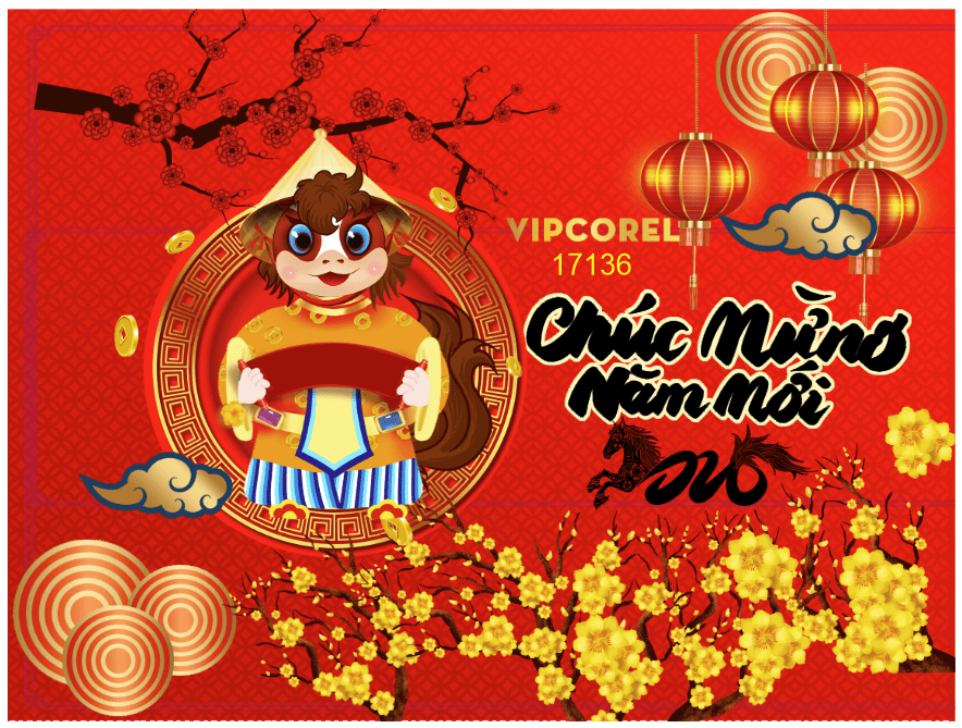 Backdrop Happy New Year 2026 file corel #116