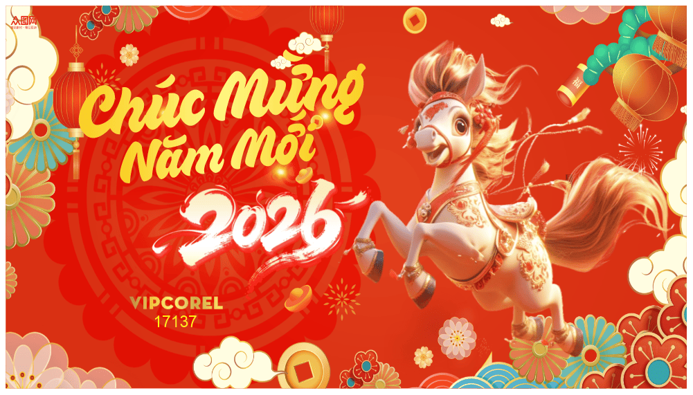 Backdrop Happy New Year 2026 file corel #117