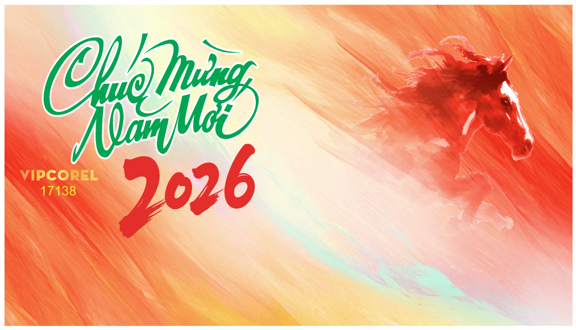 Backdrop Happy New Year 2026 file corel #118