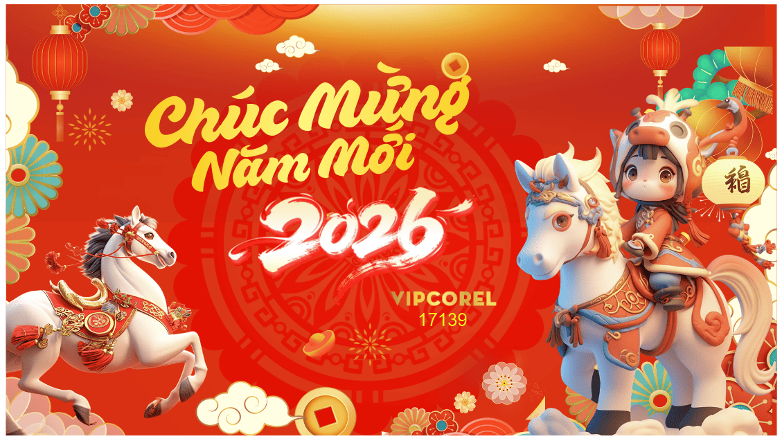 Backdrop Happy New Year 2026 file corel #119