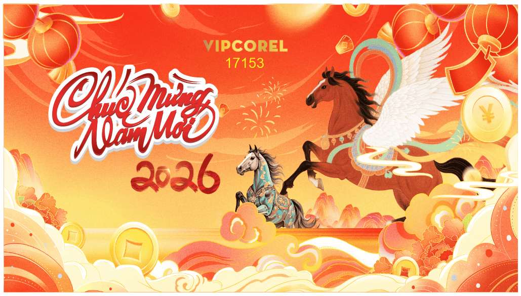 Backdrop Happy New Year 2026 file corel #133