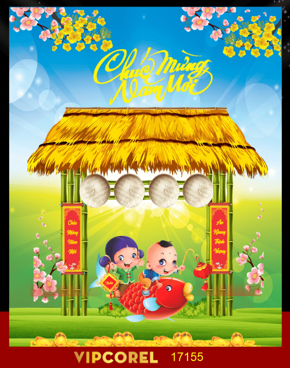 Backdrop Happy New Year 2026 file corel #135