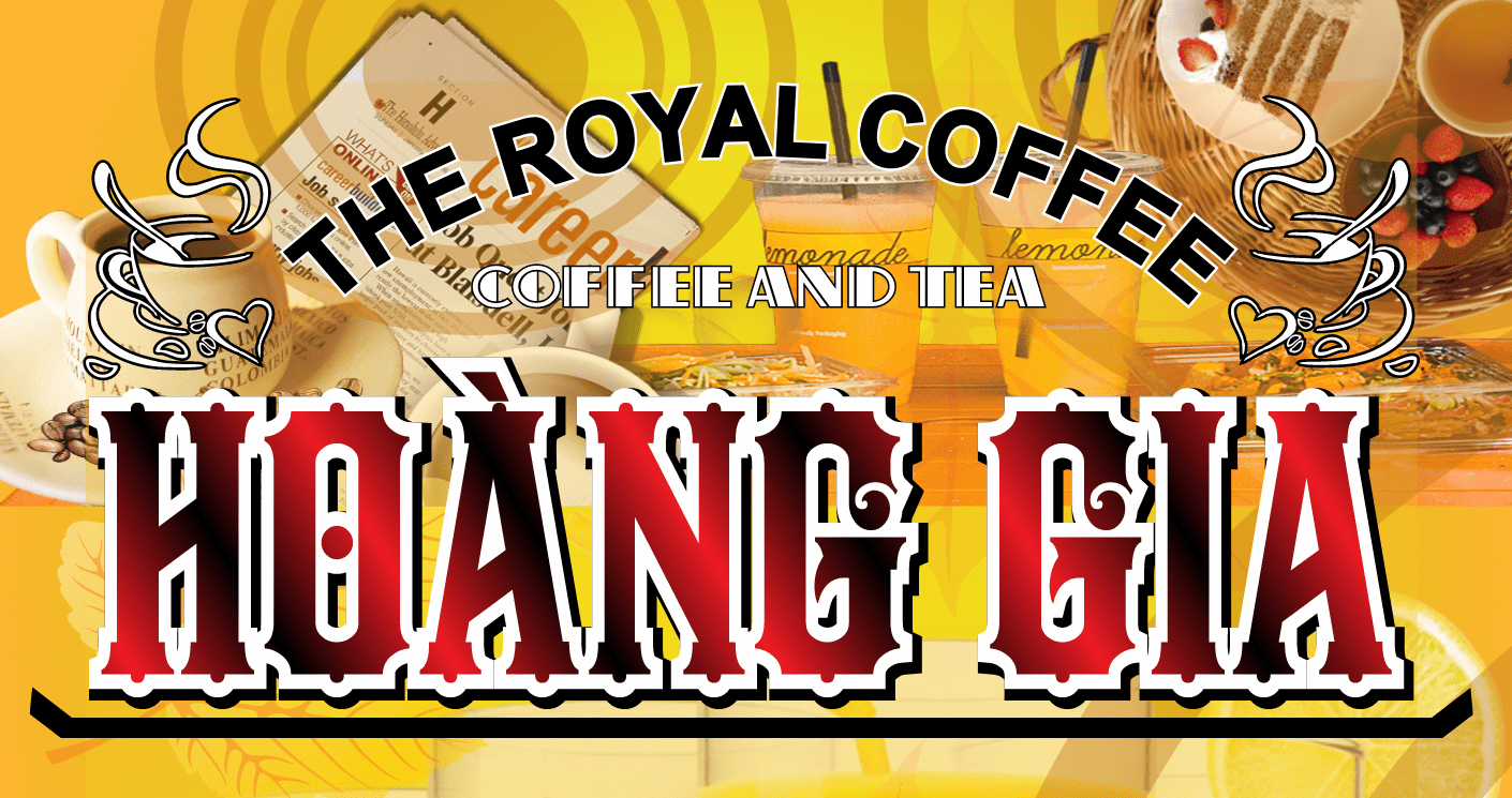 Mẫu biển The royal coffee Hoàng Gia