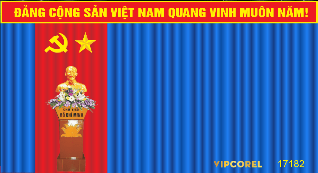 Phông màn rèm hội trường màu xanh file corel