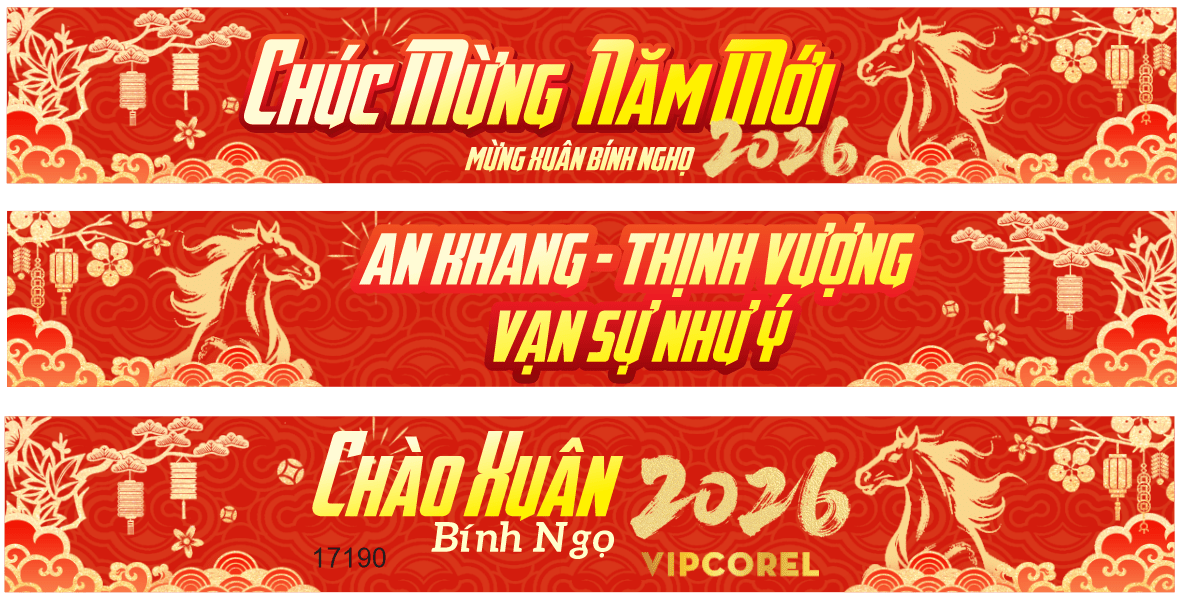 Băng Rôn Chúc Mừng Năm Mới năm 2026