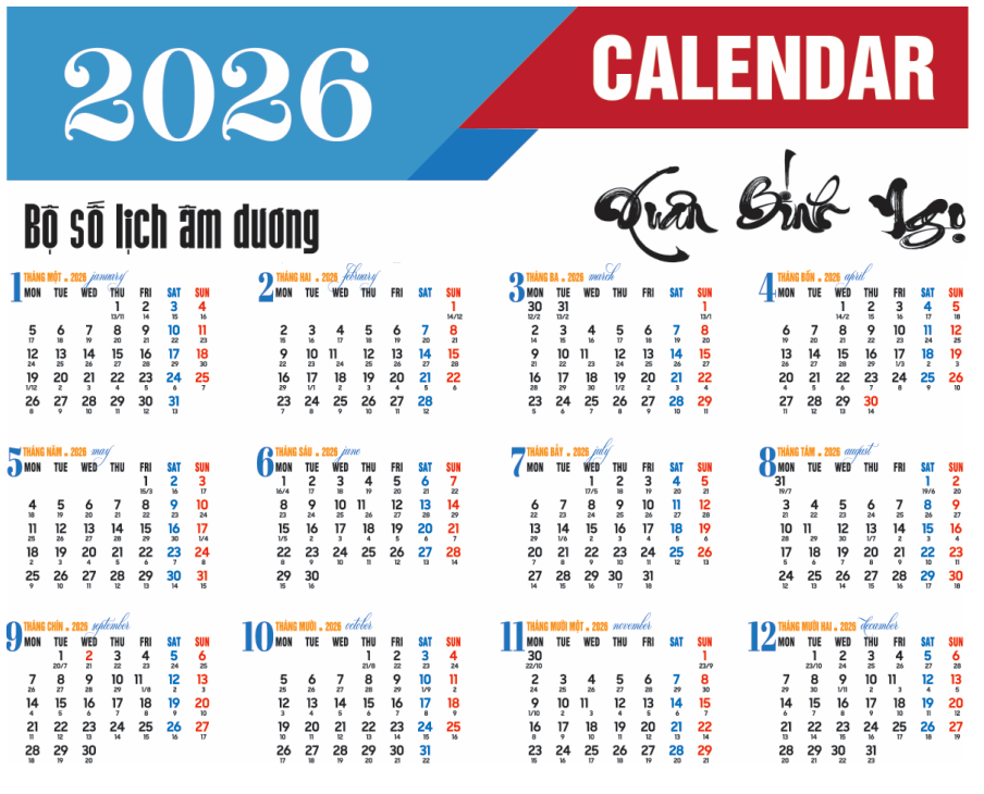 Hình ảnh lịch tết calendar 2026 file ảnh PDF