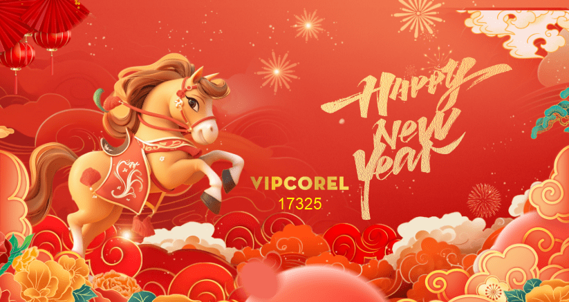 Backdrop Happy New Year 2026 file corel #181