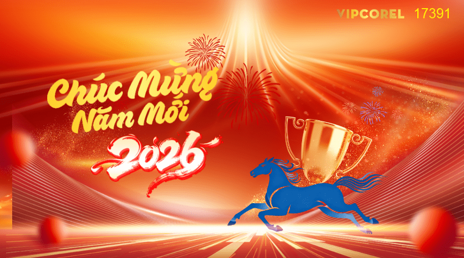 Backdrop Happy New Year 2026 file corel #218
