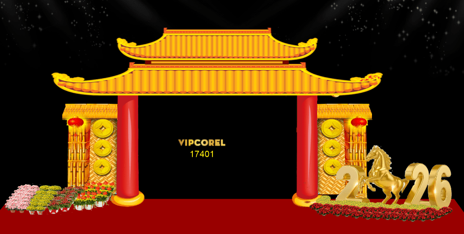Backdrop Happy New Year 2026 file corel #228