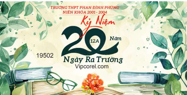 Market kỷ niệm 20 năm ngày ra trường 2025 corel