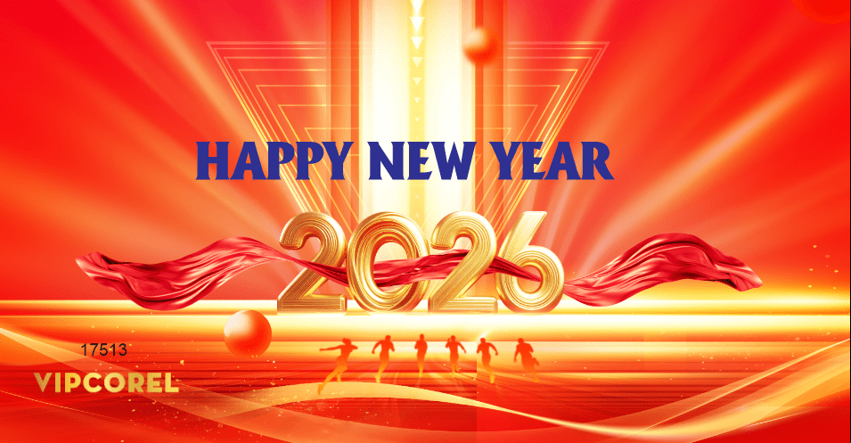 Backdrop Happy New Year 2026 file corel #254