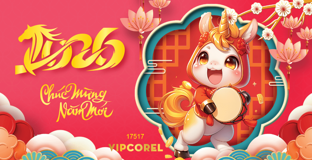 Backdrop Happy New Year 2026 file corel #258
