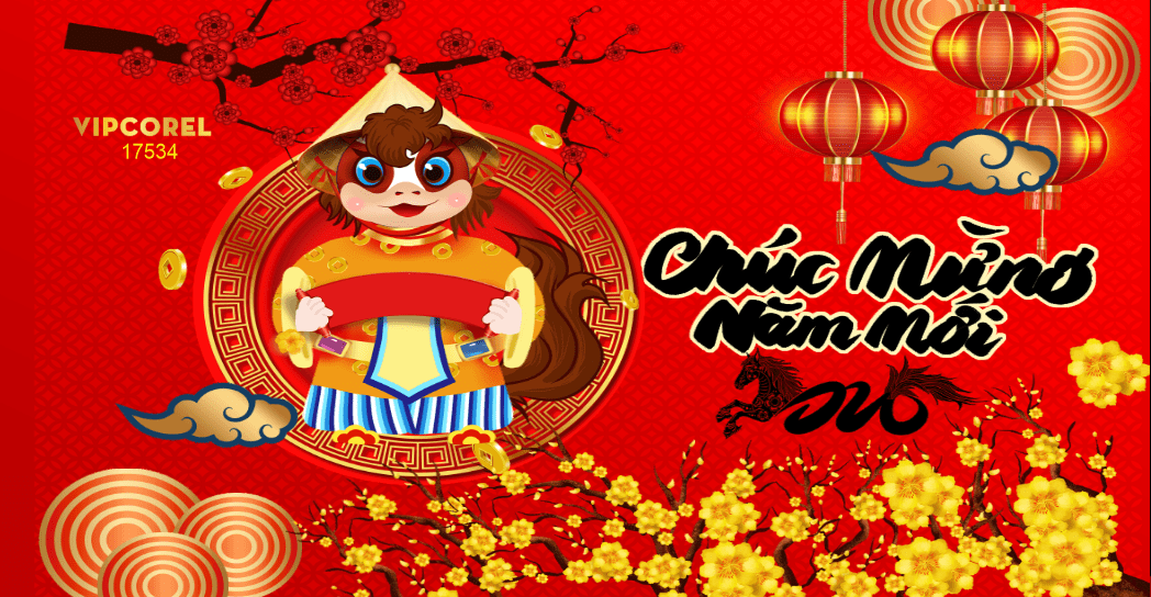 Backdrop Happy New Year 2026 file corel #275