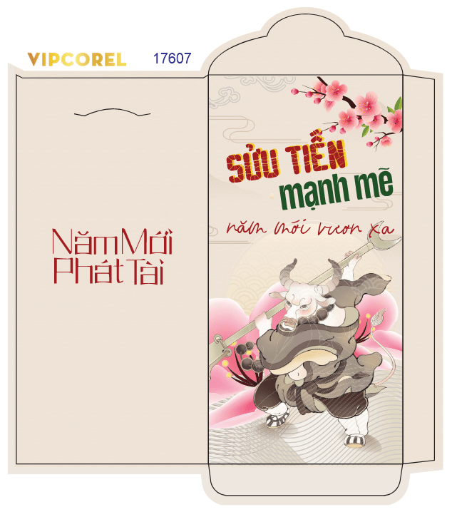 Bao lì xì chúc mừng năm mới 2026 #29 file corel