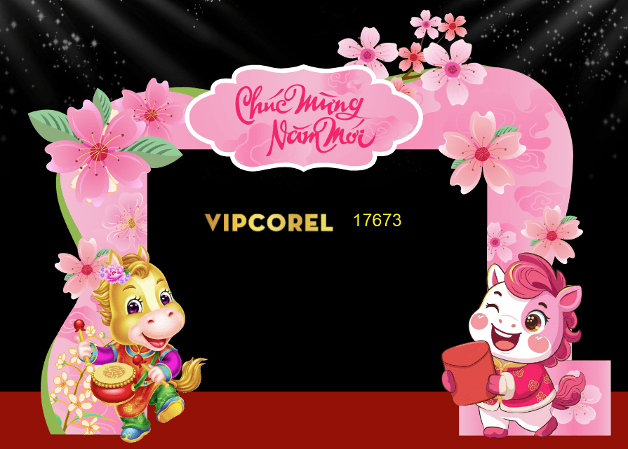 Backdrop Happy New Year 2026 file corel #303
